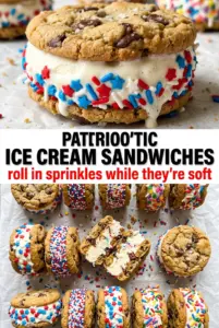 Patriotic Mini Ice Cream Sandwiches