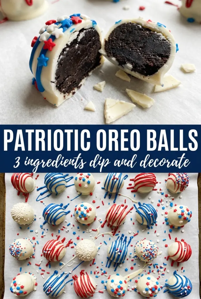 Patriotic Oreo Balls