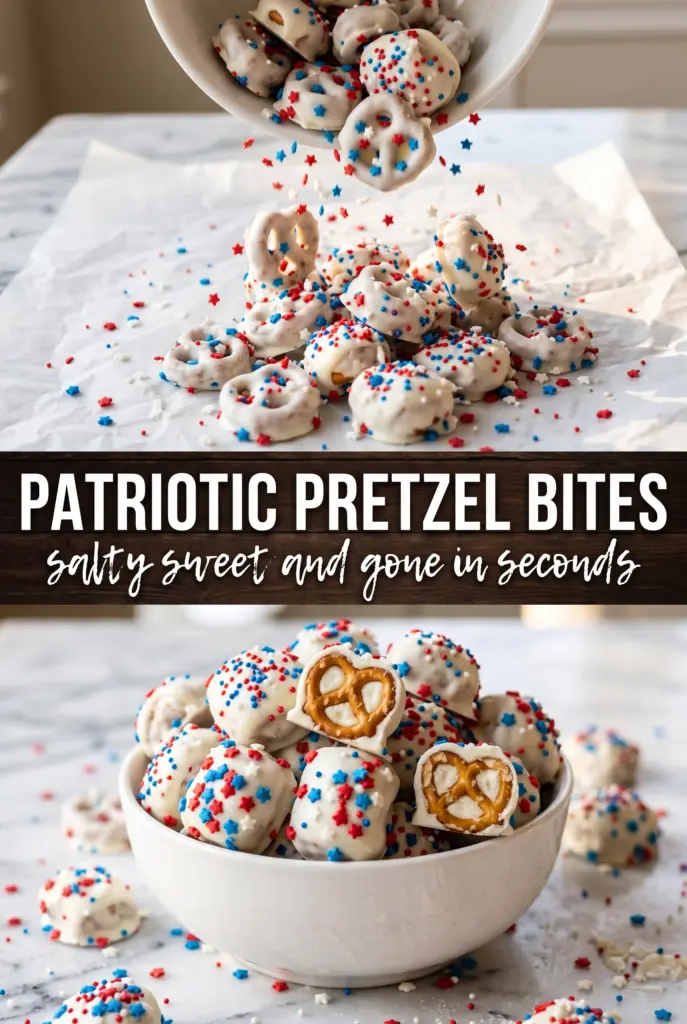 Patriotic Pretzel Bites