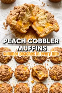 Peach Cobbler Muffins
