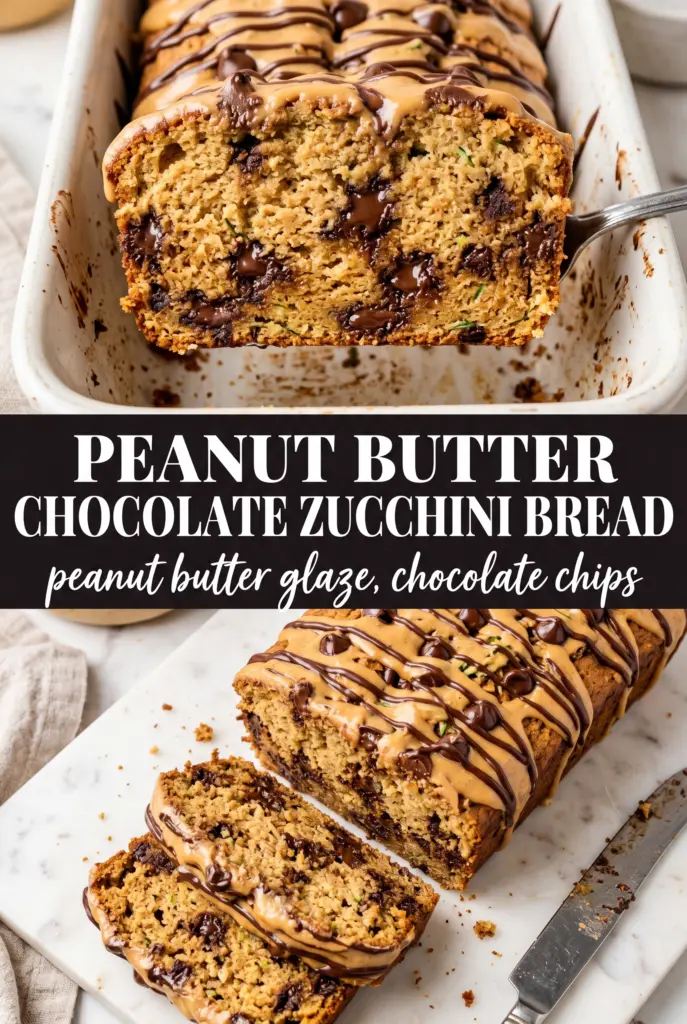 Peanut Butter Chocolate Chip Zucchini Bread