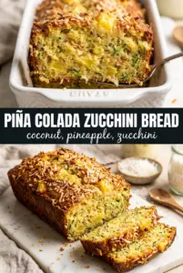 Piña Colada Zucchini Bread