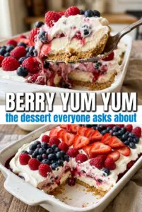 Red, White and Blue Mixed Berry Yum Yum