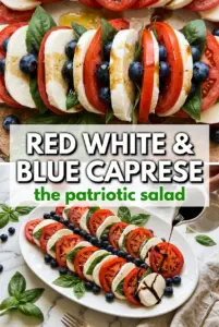 Red, White & Blue Caprese Salad