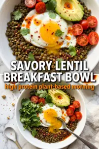 Savory Lentil Breakfast Bowl