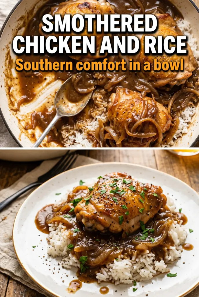 Smothered Chicken and Rice