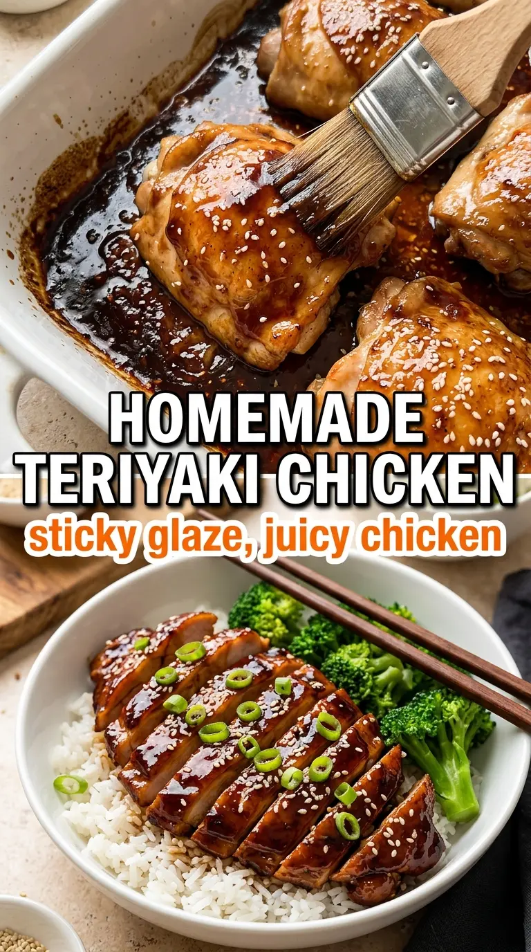 Teriyaki Chicken glossy caramelized sesame