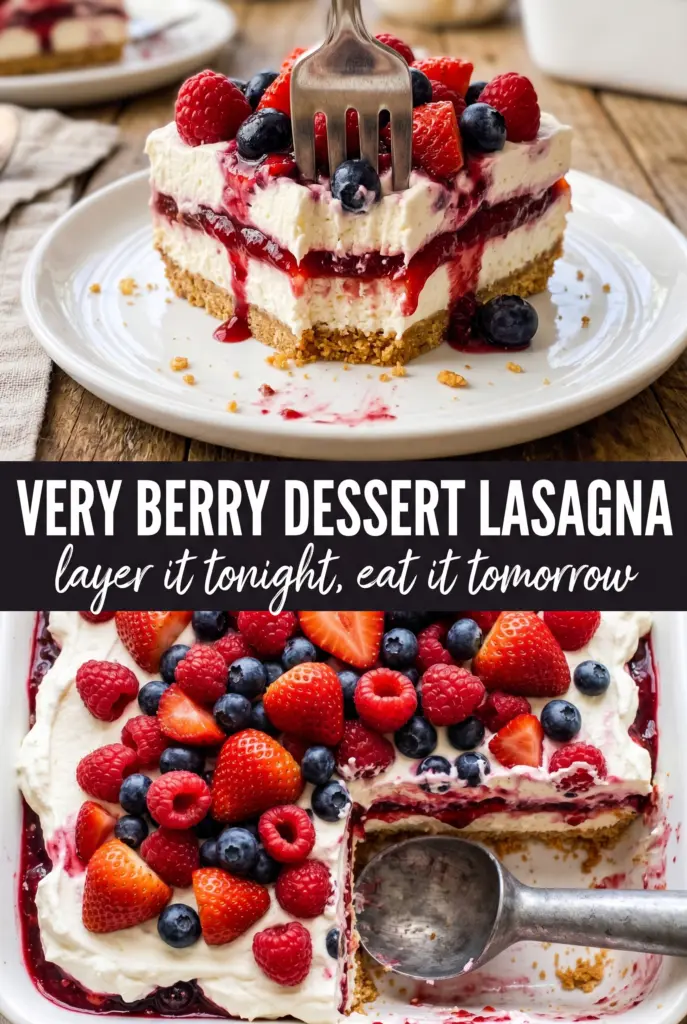 Very Berry Dessert Lasagna