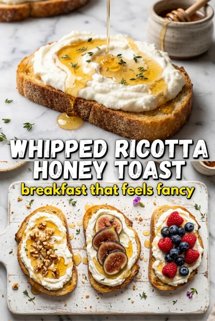 Whipped Ricotta Honey Toast