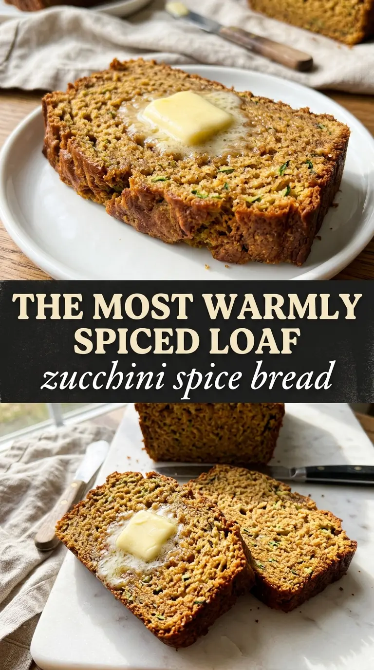 Zucchini Spice Bread warm spiced golden crumb