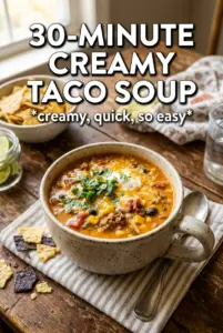 30-Minute Creamy Taco Soup