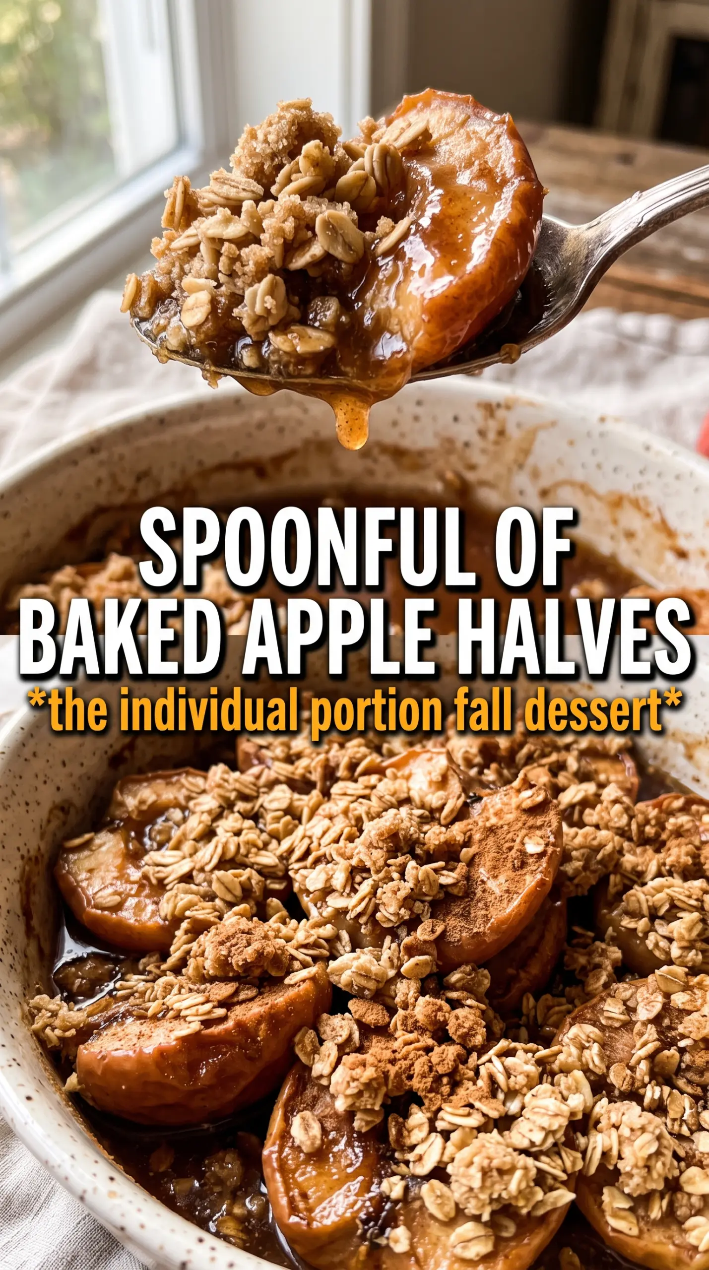 Apple Crisp Baked Apples golden oat crumble caramelized apples