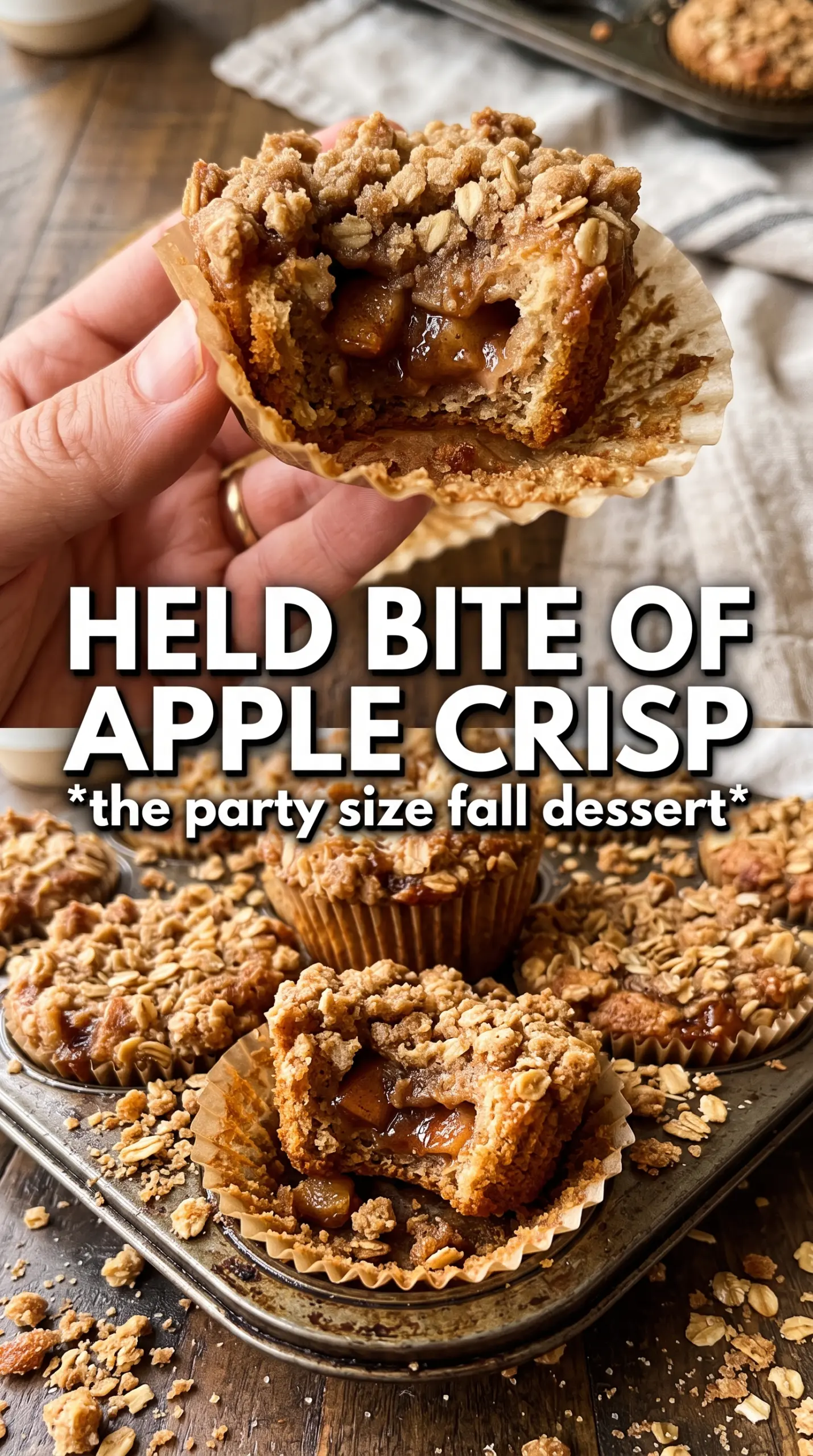 Apple Crisp Bites golden oat crumble
