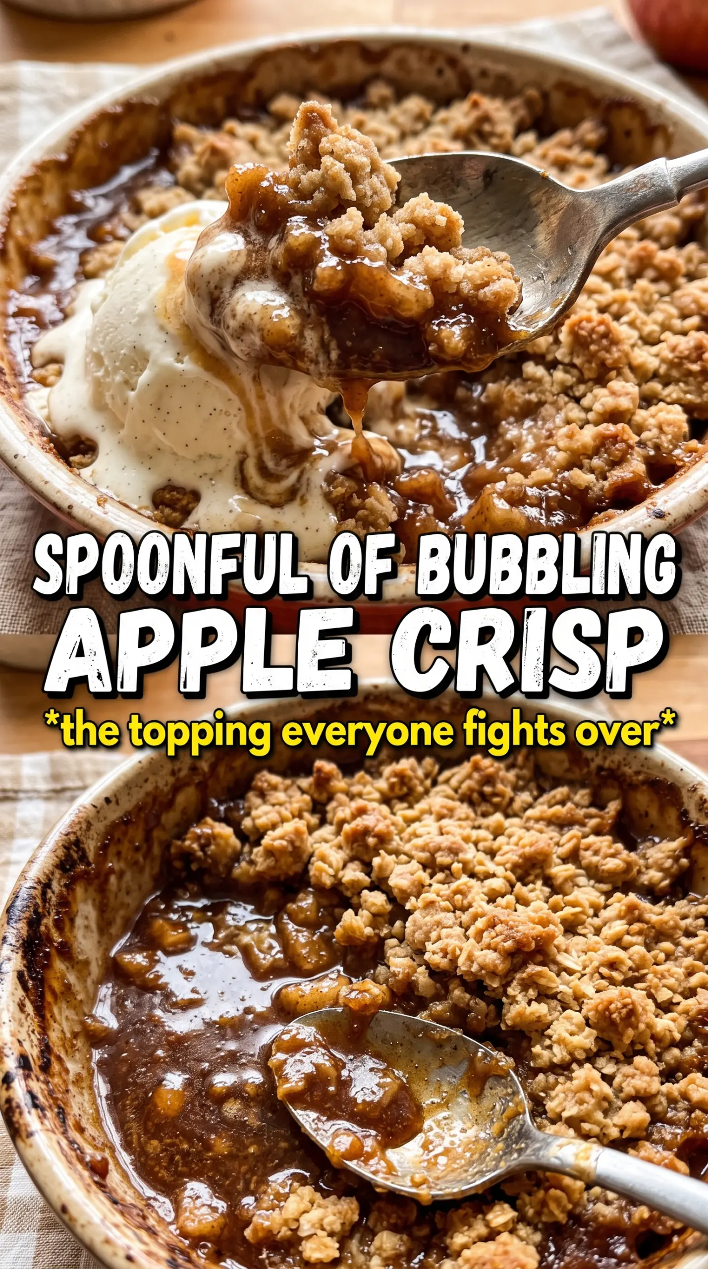 Apple Crisp golden oat crumble