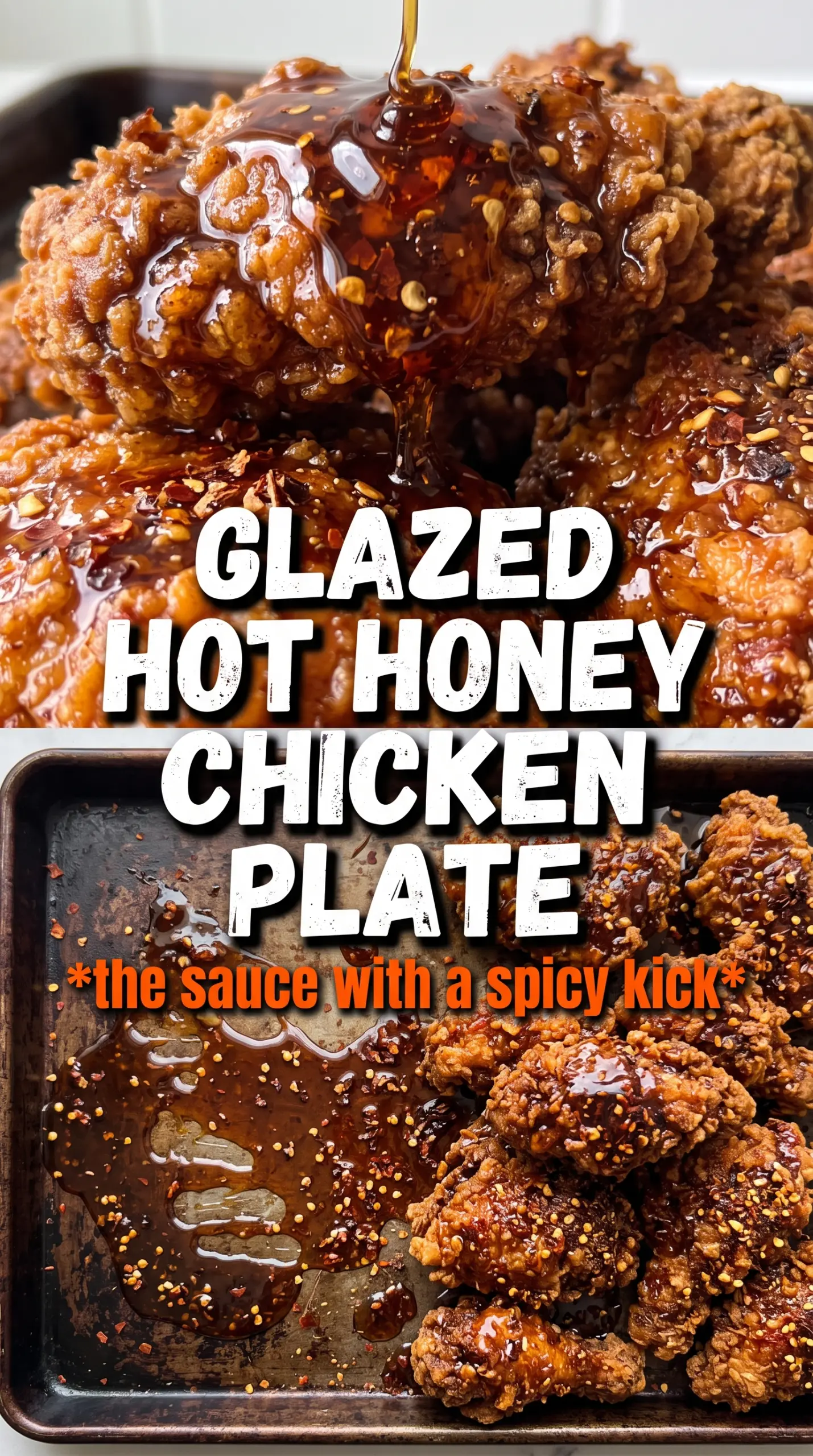 Baked Crunchy Hot Honey Chicken golden panko-crusted spicy