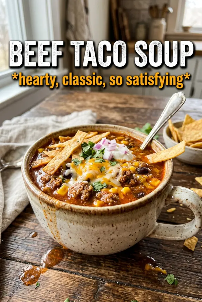 Beef Taco Soup