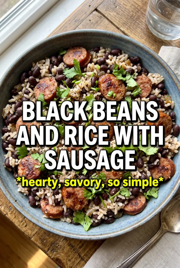 Black Beans and Rice with Sausage