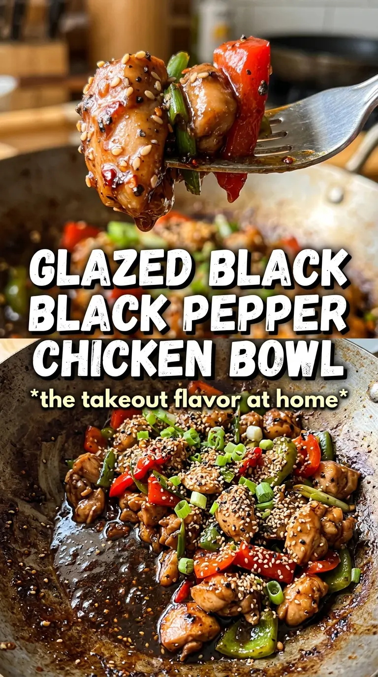 Black Pepper Chicken glossy saucy peppery