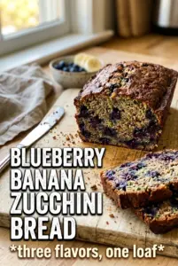 Blueberry Banana Zucchini Bread