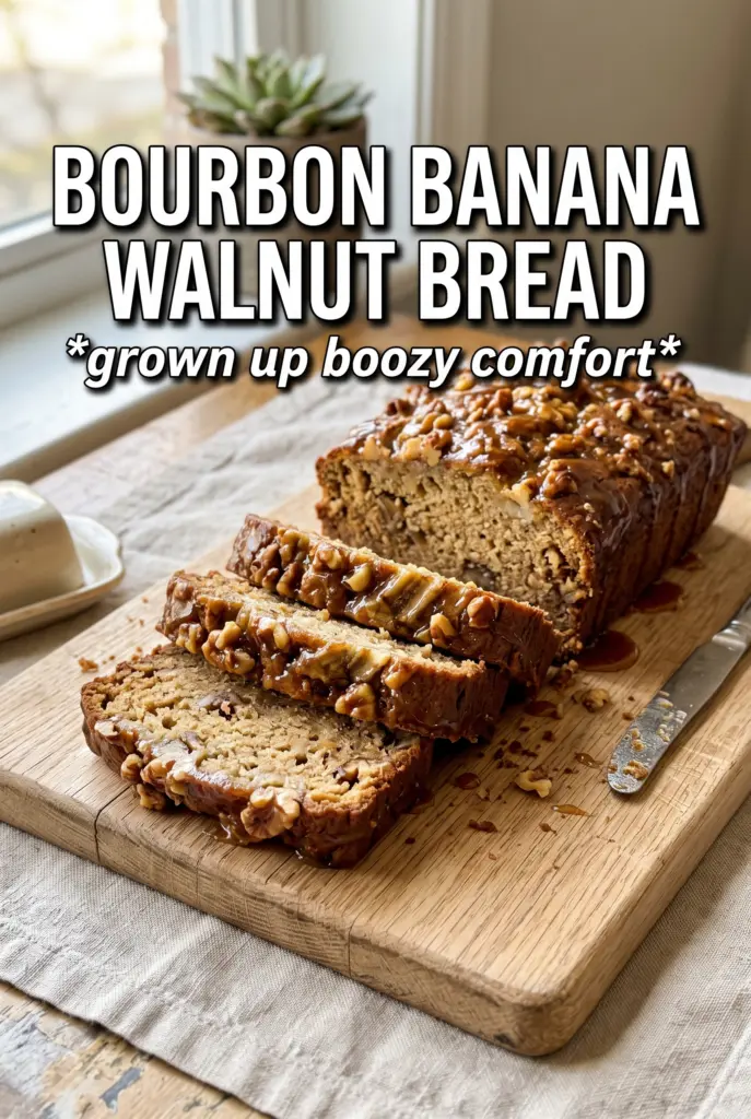 Bourbon Banana Walnut Bread