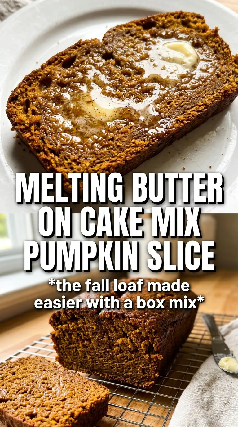 Cake Mix Pumpkin Bread moist tender spiced