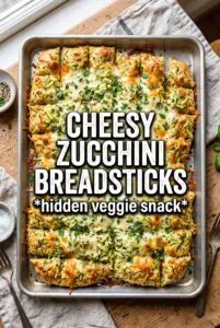Cheesy Zucchini Breadsticks