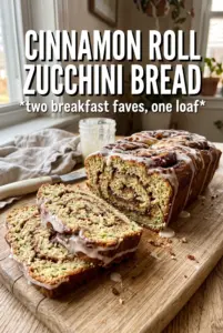 Cinnamon Roll Zucchini Bread