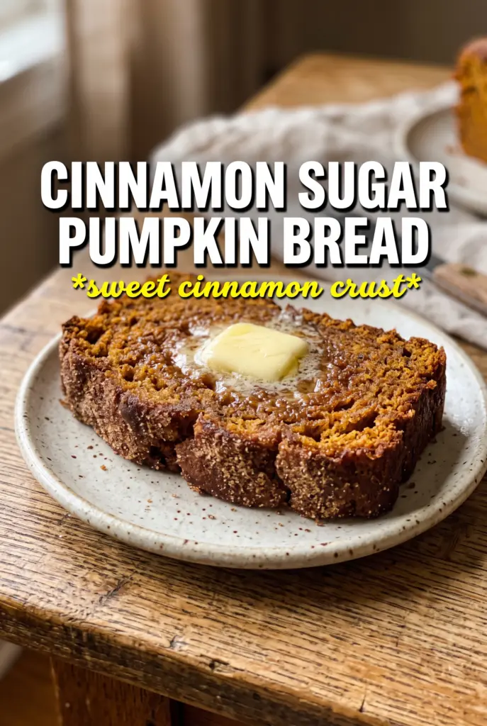 Cinnamon Sugar Pumpkin Bread