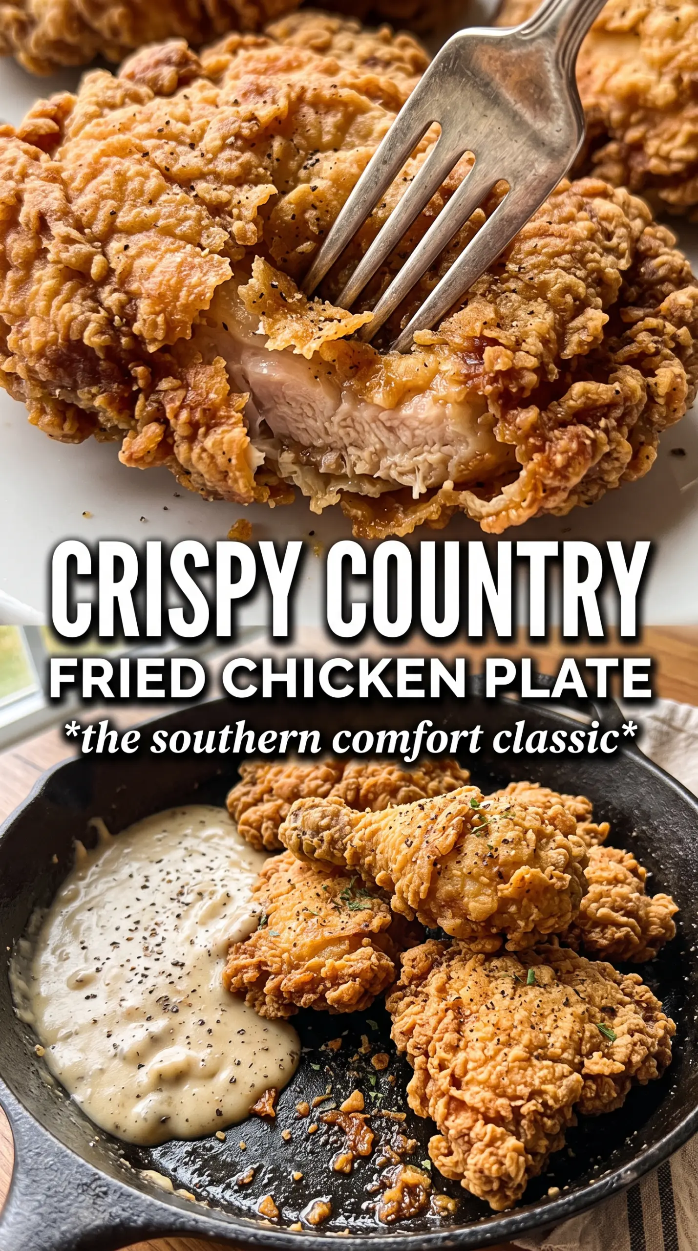 Country Fried Chicken crispy gravy