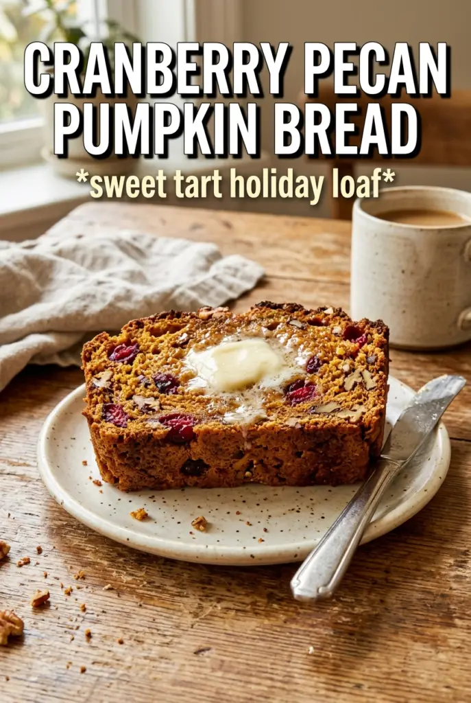 Cranberry Pecan Pumpkin Bread