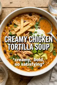 Creamy Chicken Tortilla Soup