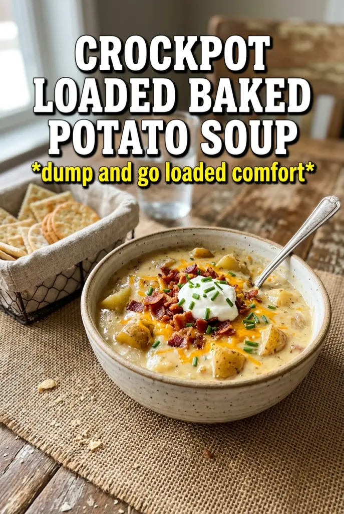 Crockpot Loaded Baked Potato Soup