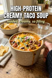 High-Protein Creamy Taco Soup