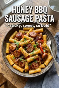 Honey BBQ Sausage Pasta