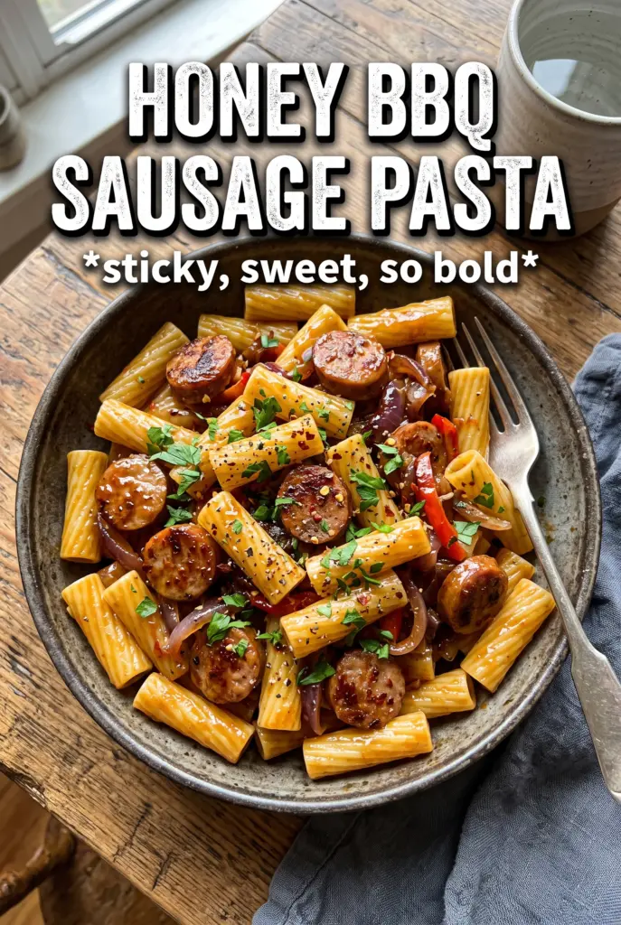 Honey BBQ Sausage Pasta
