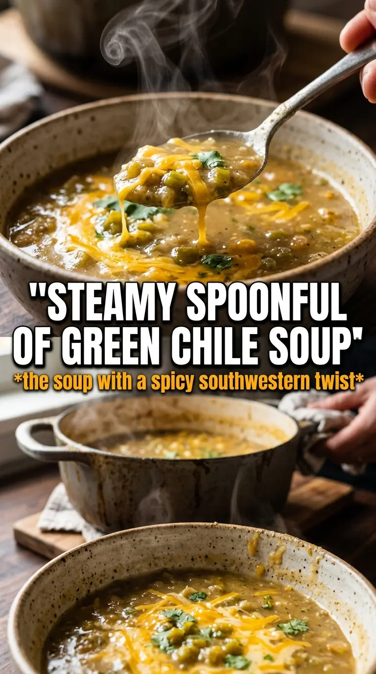 Potato Soup With Cheese And Green Chiles creamy Tex-Mex, pepper jack, green chiles