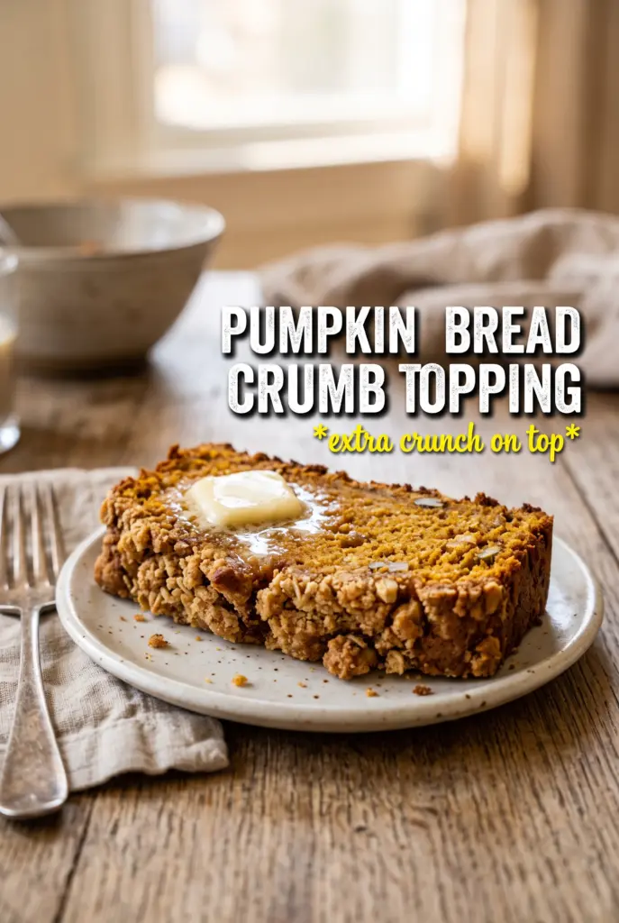 Pumpkin Bread With Crumb Topping