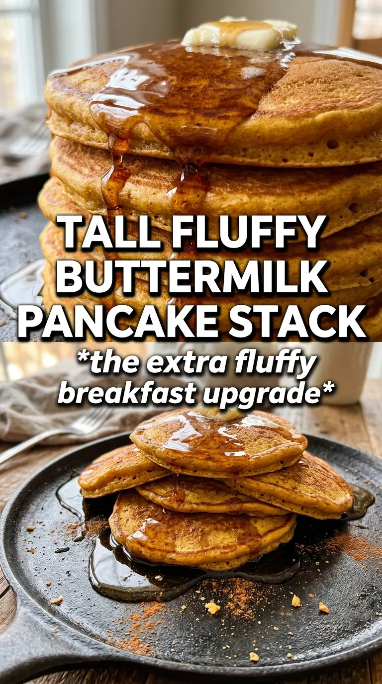 Pumpkin Buttermilk Pancakes fluffy golden maple syrup