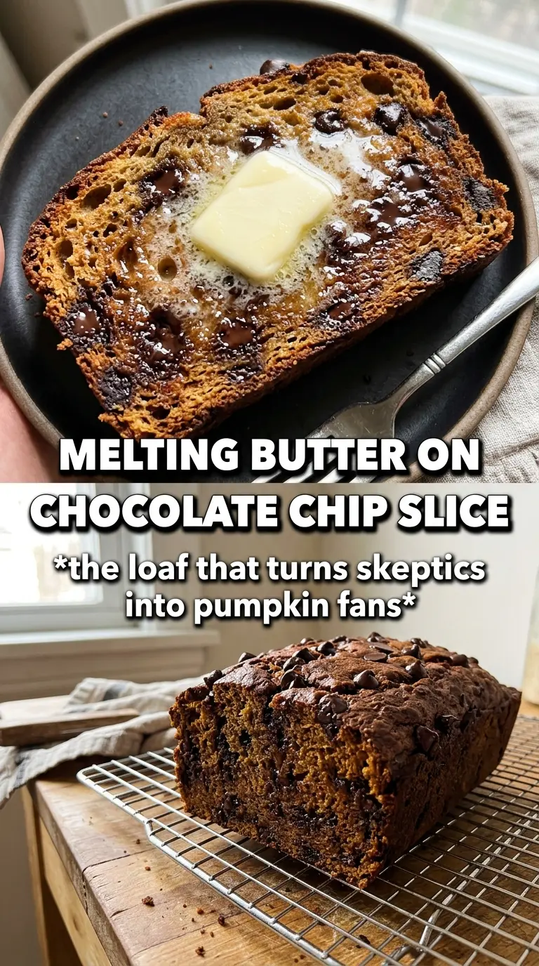 Pumpkin Chocolate Chip Bread moist chocolatey spiced