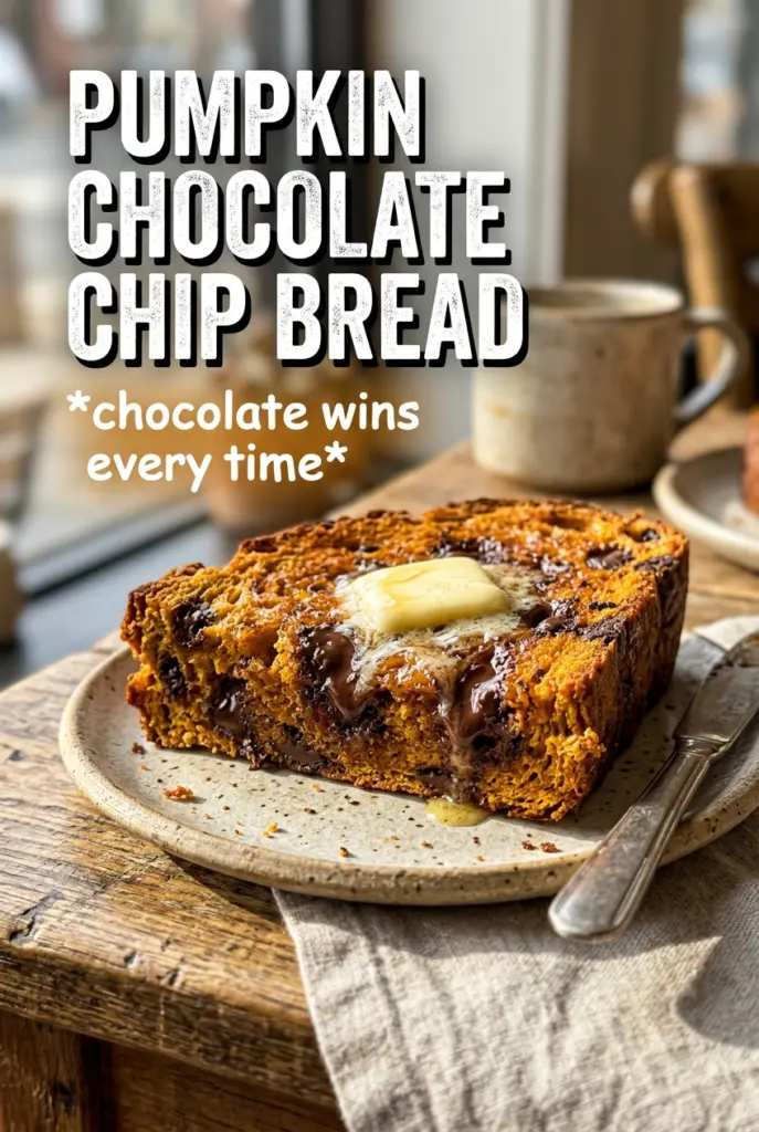 Pumpkin Chocolate Chip Bread