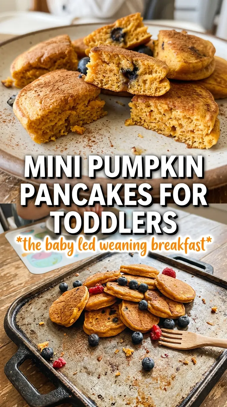 Pumpkin Pancakes For Baby And Toddler soft golden banana