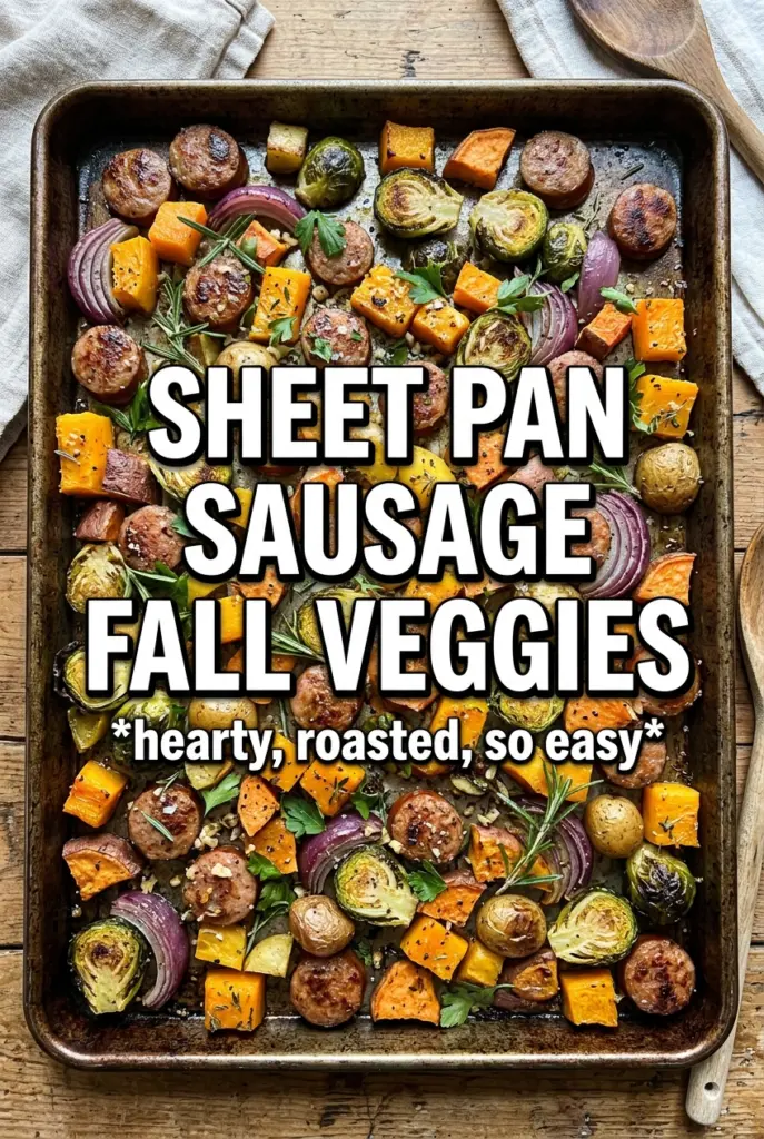 Sheet Pan Sausage And Fall Veggies