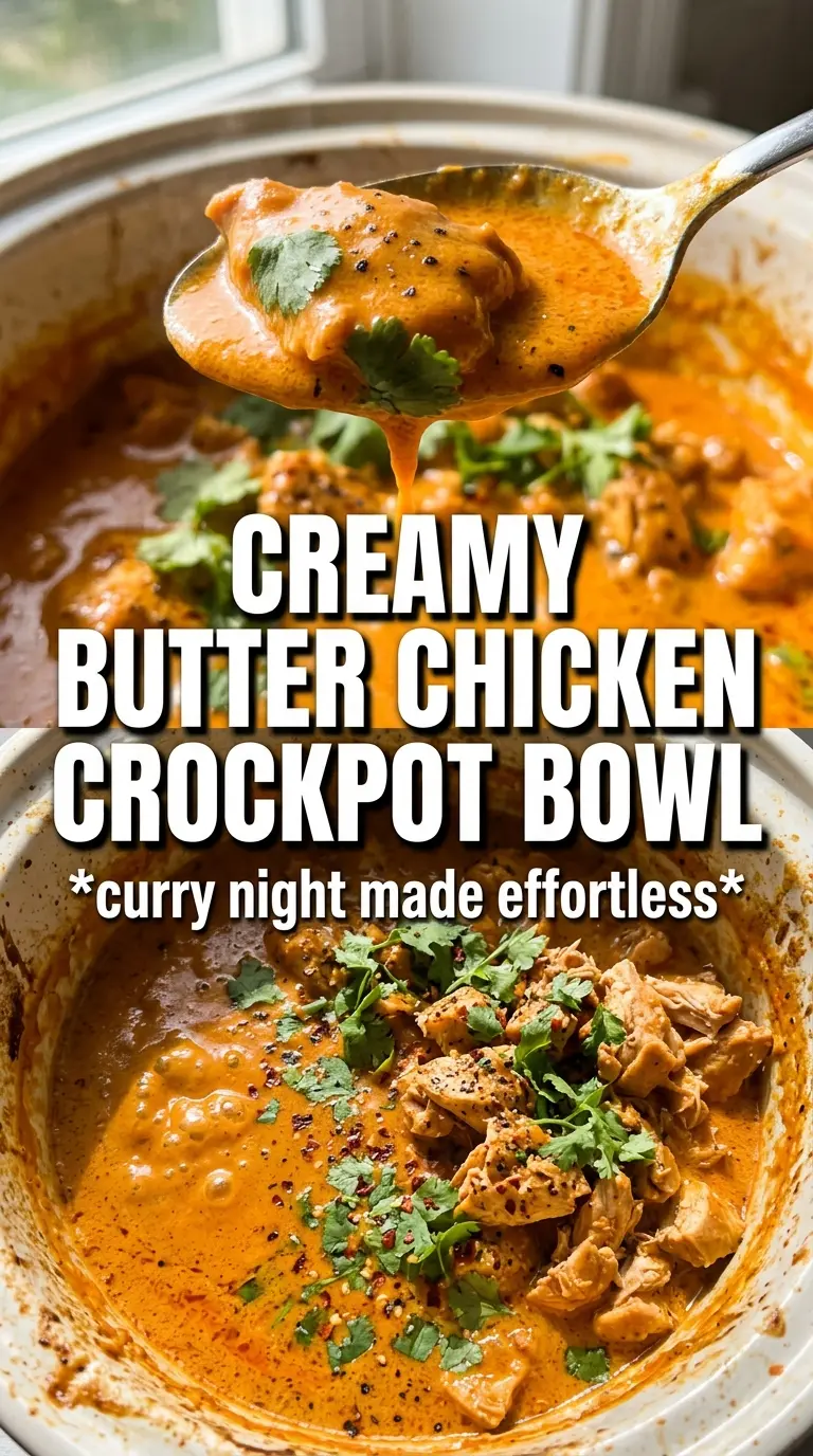 Slow Cooker Indian Butter Chicken creamy spiced tender