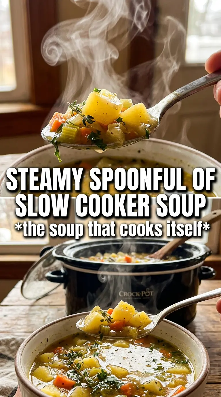 Slow Cooker Potato Soup creamy loaded