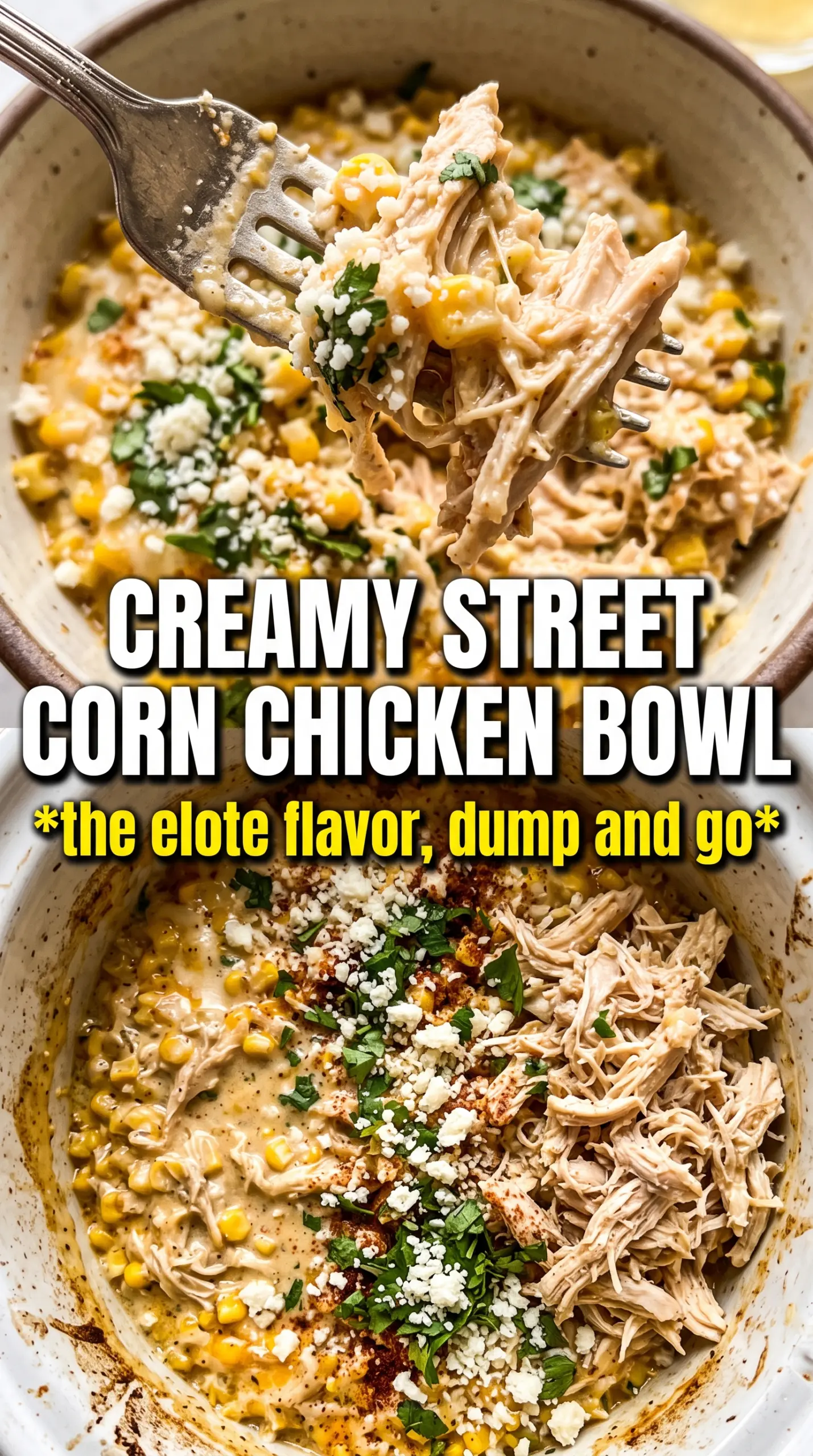 Slow Cooker Street Corn Chicken creamy smoky
