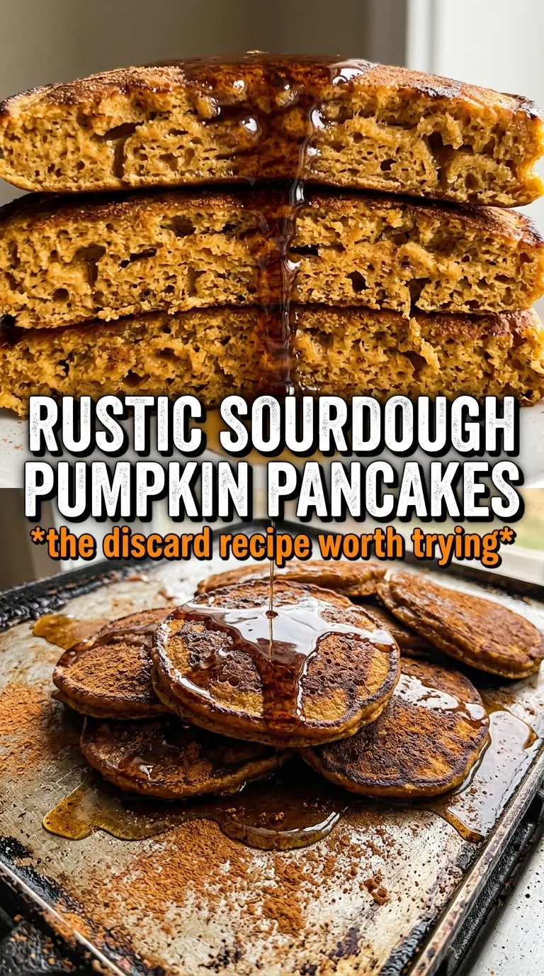 Sourdough Pumpkin Pancakes fluffy tangy pumpkin