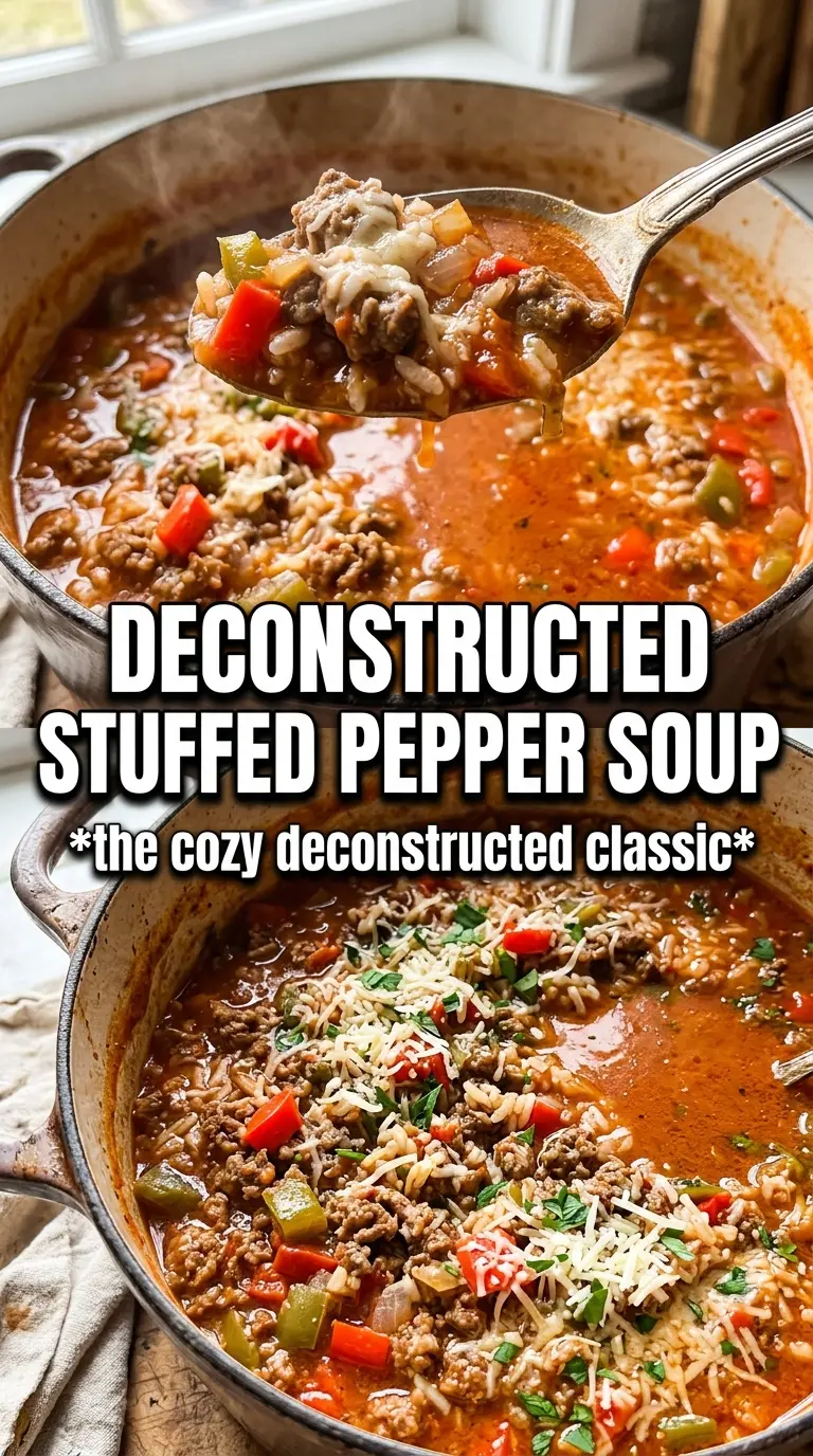 Stuffed Peppers Soup hearty tomato broth