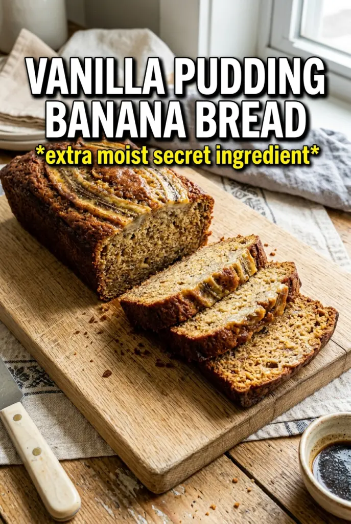 Vanilla Pudding Banana Bread
