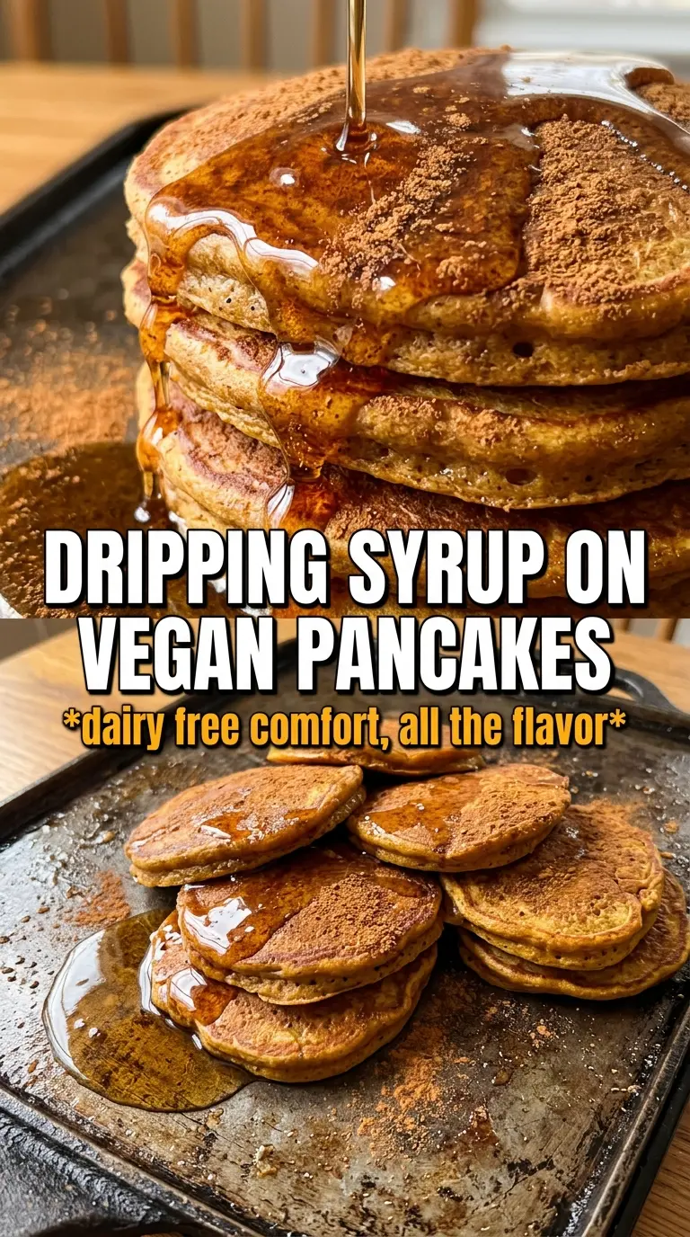 Vegan Pumpkin Pancakes fluffy spiced