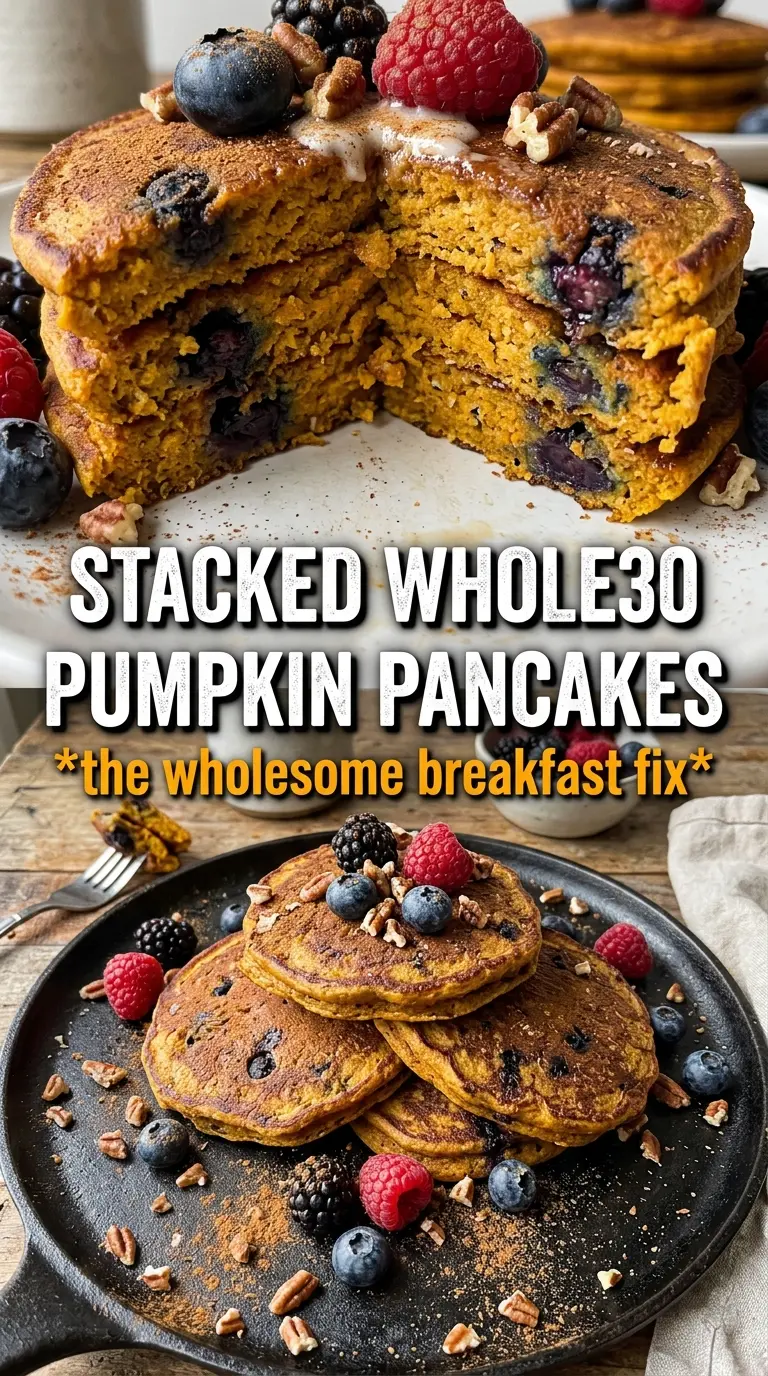 Whole30 pumpkin pancakes golden grain-free